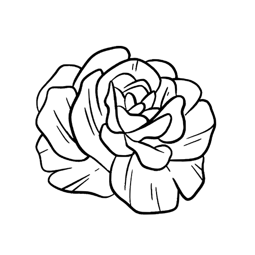 Kaunis by Xixi Wang is a Flowers temporary tattoo from inkbox - stencil