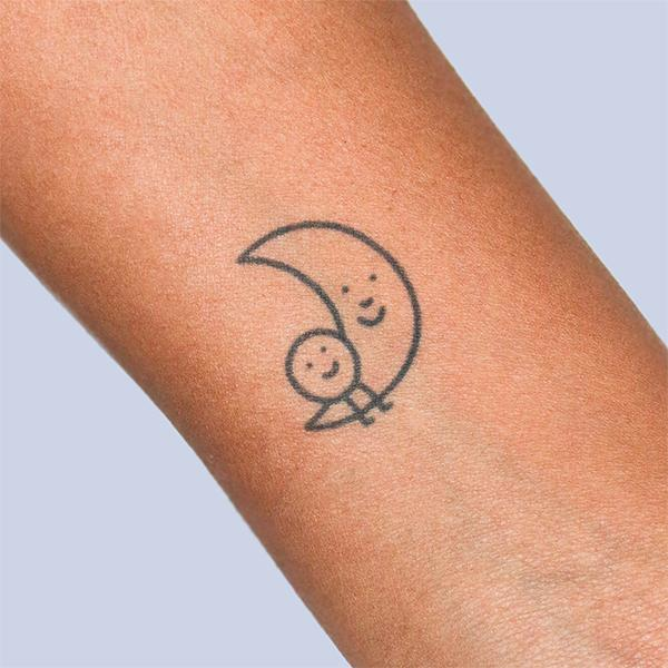 Goodnight Friend by GoodMorningTown is a temporary tattoo from inkbox - 0