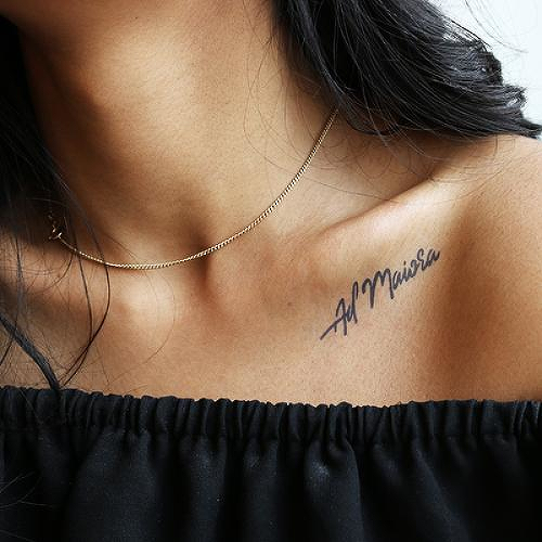 Grandeur by Marion is a Quotes temporary tattoo from inkbox - 0