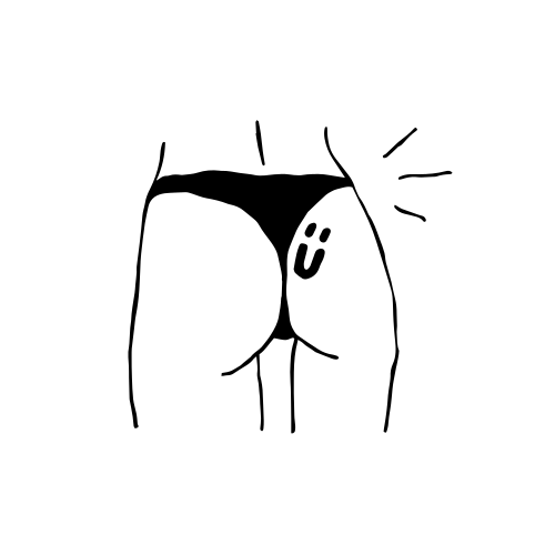 Happybum by Pusher Tony is a temporary tattoo from inkbox - design