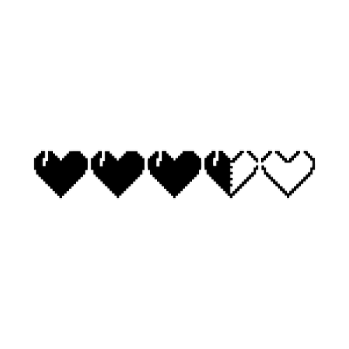 Hartbar by Sandra Kong is a Hearts temporary tattoo from inkbox - 1