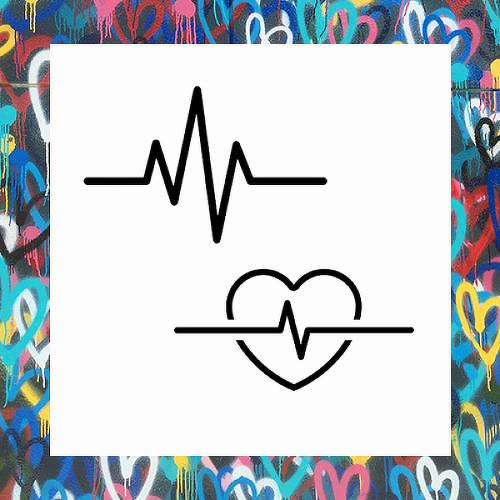 Heartbeat Bundle of 2 by inkbox tattoos is a temporary tattoo from inkbox - 1