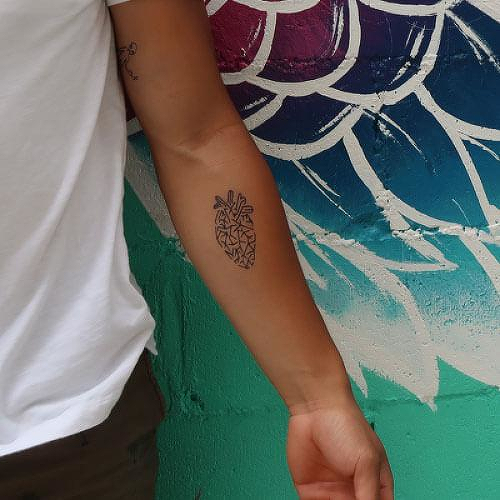 Heartberry by Louise Z. L. is a Geometric temporary tattoo from inkbox - 0