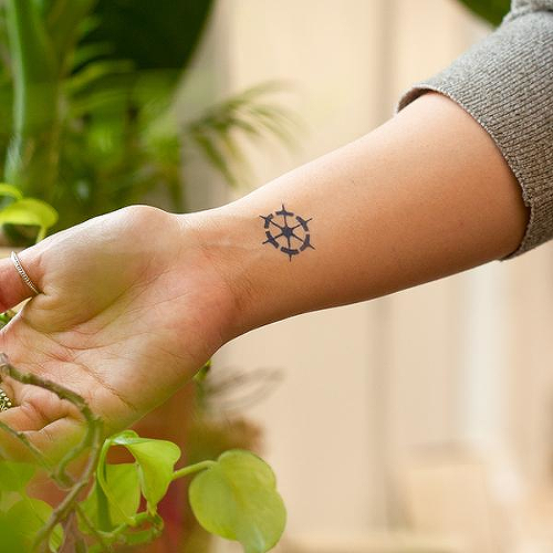 Helmsman by Tara B is a Nautical temporary tattoo from inkbox - 0