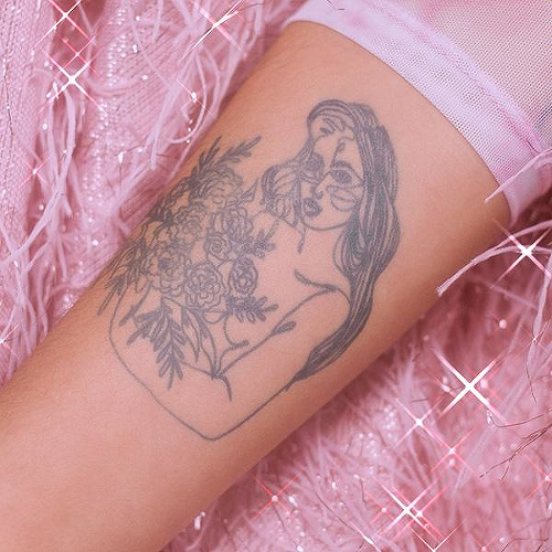 Honeysuckle by Girl Knew York is a Flowers temporary tattoo from inkbox - 2