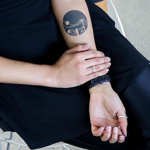 Horizon by Mikie Jae is a temporary tattoo from inkbox - 2