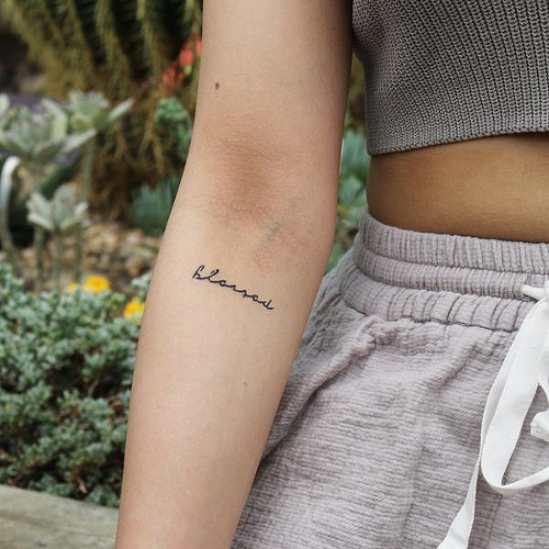 Jo by Louise Z. L. is a Words temporary tattoo from inkbox - 0
