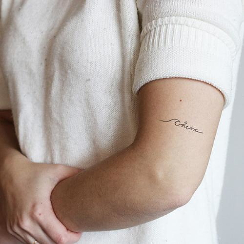 Kinfolk by Sarah Skrlj is a Quotes temporary tattoo from inkbox - 2