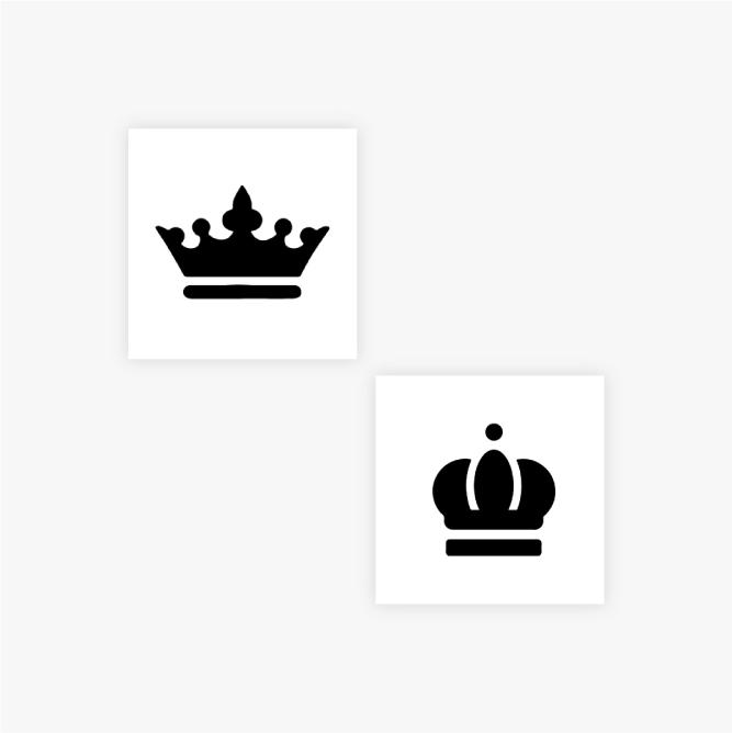 King and Queen by inkbox tattoos is a temporary tattoo from inkbox - 0