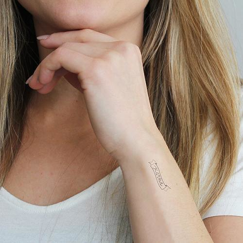 Kismat by Marion is a Quotes temporary tattoo from inkbox - 2