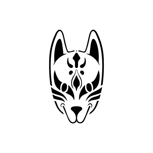 Kitsune Mask by Shing Yoong is a temporary tattoo from inkbox - design