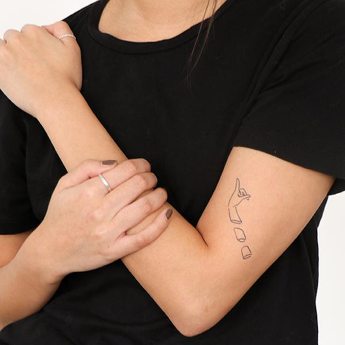 Krivica by Karmen Man is a Minimal temporary tattoo from inkbox - 0