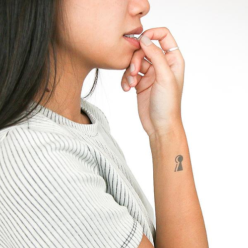 Lacuna by Ignacio Hinojosa is a Geometric temporary tattoo from inkbox - 0