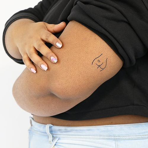 Legeme by Alyssa Follett is a Hearts temporary tattoo from inkbox - 2