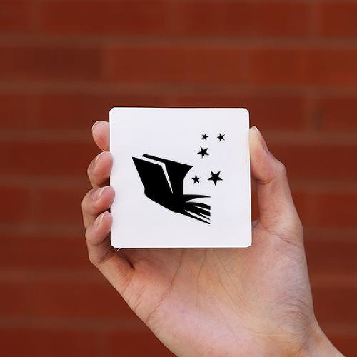 Libri by Jared Jacob is a Space temporary tattoo from inkbox - 0