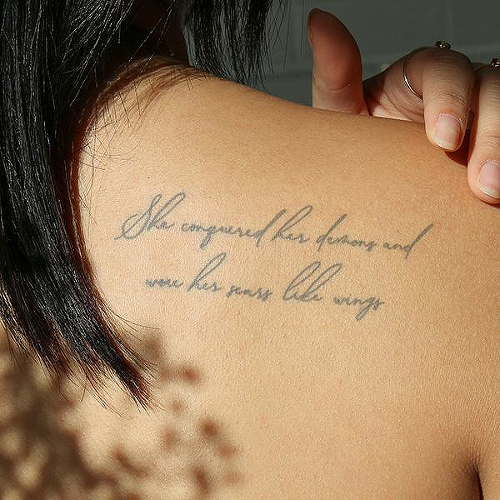 Like Wings by atticus is a Quotes temporary tattoo from inkbox - 2