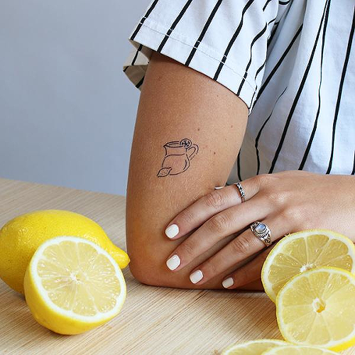 Limonata by Karmen Man is a Food & Drink temporary tattoo from inkbox - 0