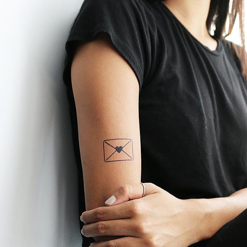 Littera by Miguel Romero is a Hearts temporary tattoo from inkbox - 0