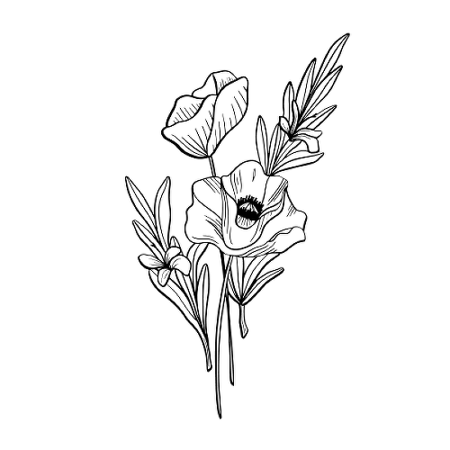 Lule by Kylie Stinson is a Flowers temporary tattoo from inkbox - 1