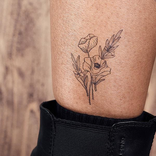 Lule by Kylie Stinson is a Flowers temporary tattoo from inkbox - 2