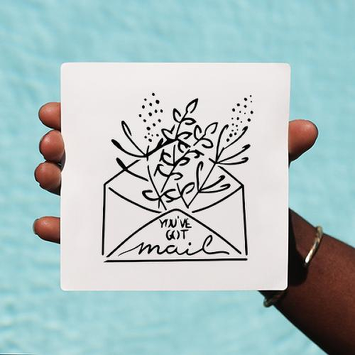 Mail by Marion is a Flowers temporary tattoo from inkbox - 0