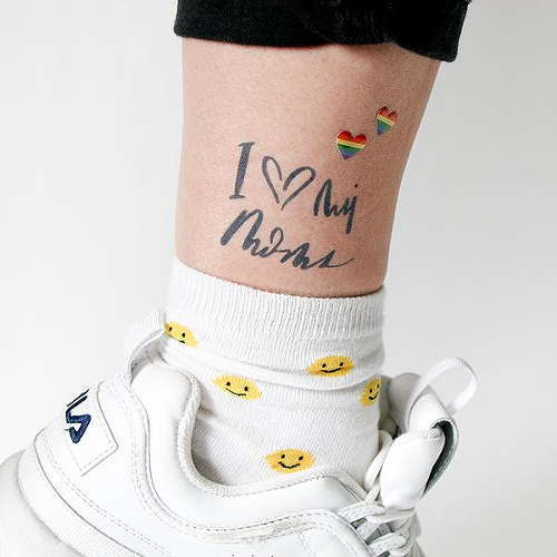 Mamas by tigerfloss is a Hearts temporary tattoo from inkbox - 0