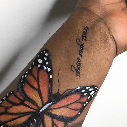 Marabou by atticus is a Quotes temporary tattoo from inkbox - 0