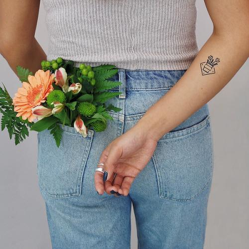 Maruva by Hillary Degenkolb is a Flowers temporary tattoo from inkbox - 0