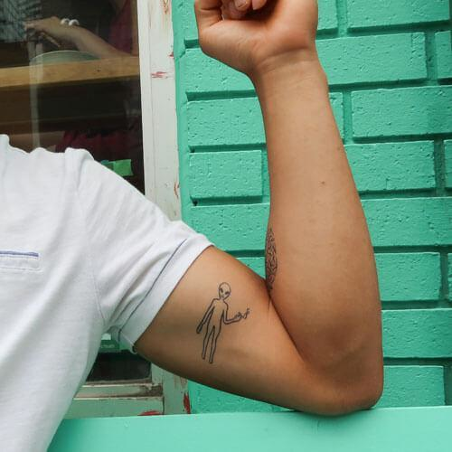 Marvin by Louise Z. L. is a temporary tattoo from inkbox - 0