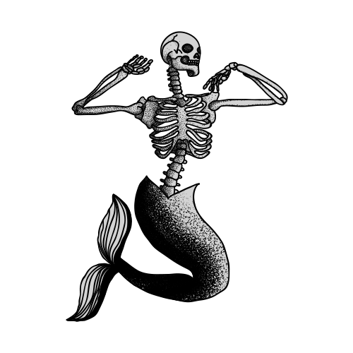 Merperson by Sebastian Eisenberg is a temporary tattoo from inkbox - stencil