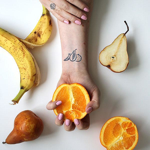Meyve by Mikie Jae is a Food & Drink temporary tattoo from inkbox - 0