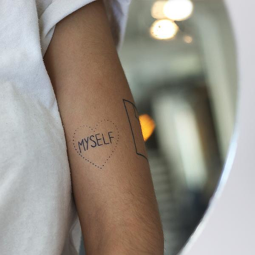 Mi Mem by inkbox is a Hearts temporary tattoo from inkbox - 0