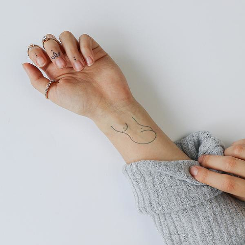 Modulo by Mikie Jae is a Minimal temporary tattoo from inkbox - 0