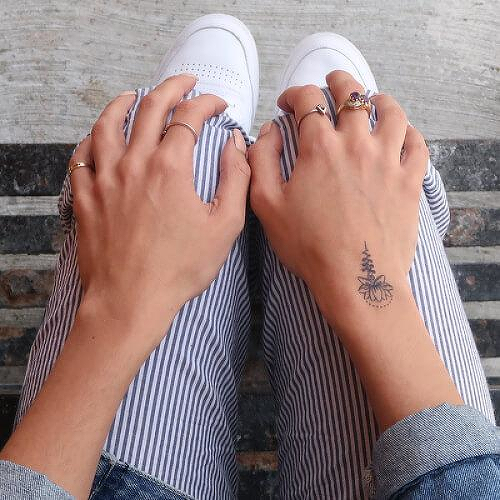 Moira by Louise Z. L. is a Flowers temporary tattoo from inkbox - 1