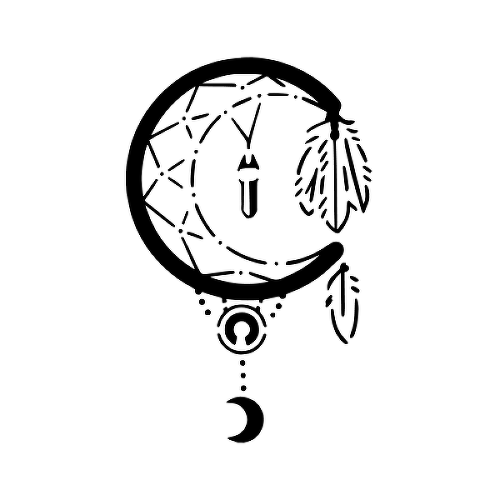 Moon Catcher by Martith is a Birds & Feather temporary tattoo from inkbox - 1