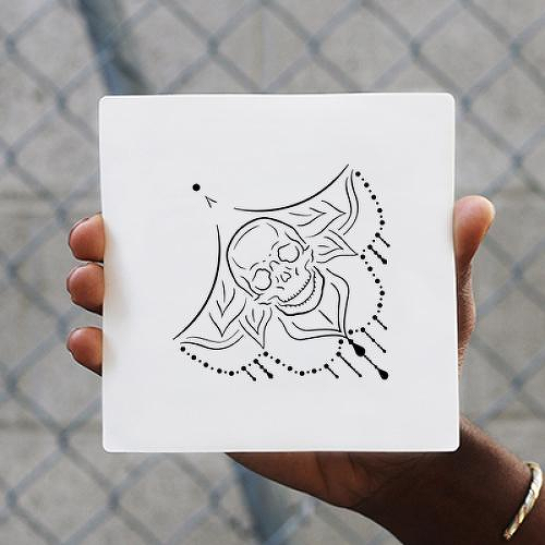 Mortem by James Burton is a Geometric temporary tattoo from inkbox - 0