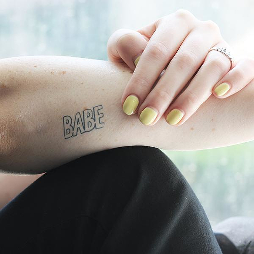 Naivko by Hayley Matsumoto is a Words temporary tattoo from inkbox - 2