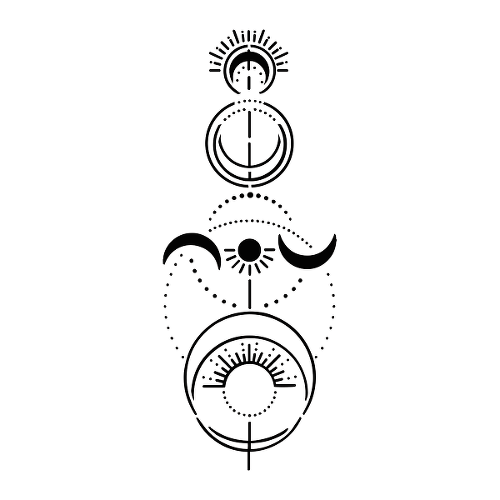 Noche by Talia Missaghi is a Geometric temporary tattoo from inkbox - 1