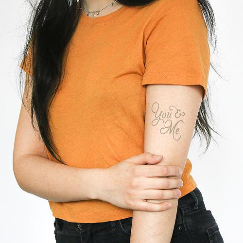 Nous by R Raffay is a Quotes temporary tattoo from inkbox - 0
