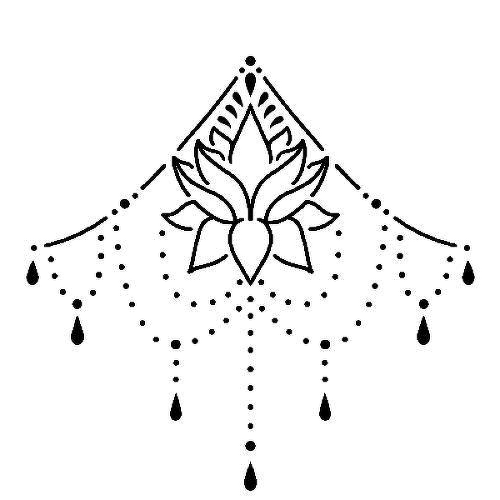 Nucifera by Louise Z. L. is a Flowers temporary tattoo from inkbox - 1