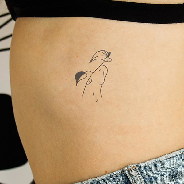 Nudist by Alex Sappy is a temporary tattoo from inkbox - 0