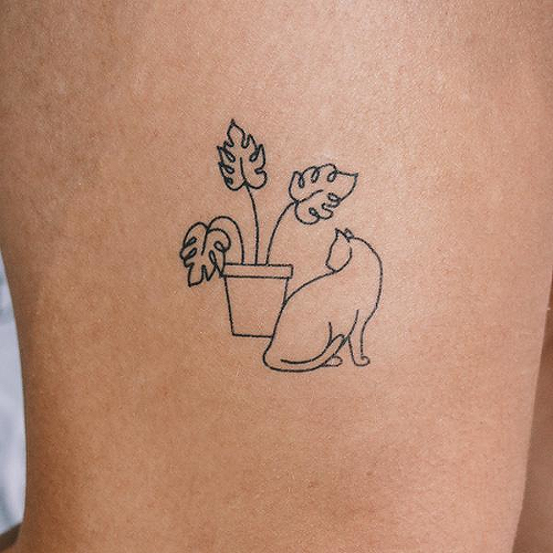 Oh Pretty Kitty by Curt Montgomery is a Animals temporary tattoo from inkbox - 2