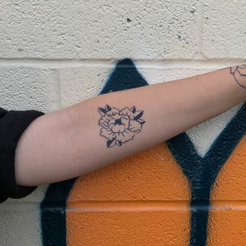 Paeonia by Felipe Sena is a Flowers temporary tattoo from inkbox - 0