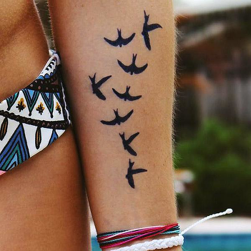 Pajaros by Inkbox is a Animals temporary tattoo from inkbox - 2
