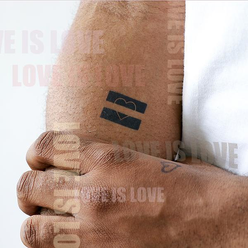 Pari by Geige Silver is a Hearts temporary tattoo from inkbox - 0