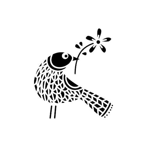 Peacebird by Nic Squirrell is a Animals temporary tattoo from inkbox - 1