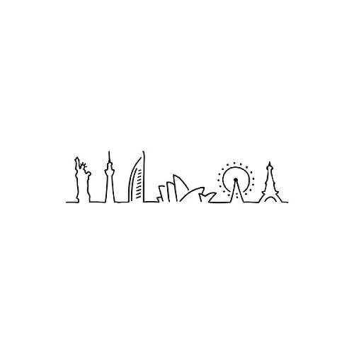 Peripatetic by Geige Silver is a Travel temporary tattoo from inkbox - 1