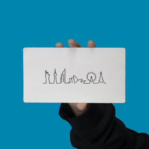 Peripatetic by Geige Silver is a Travel temporary tattoo from inkbox - 1