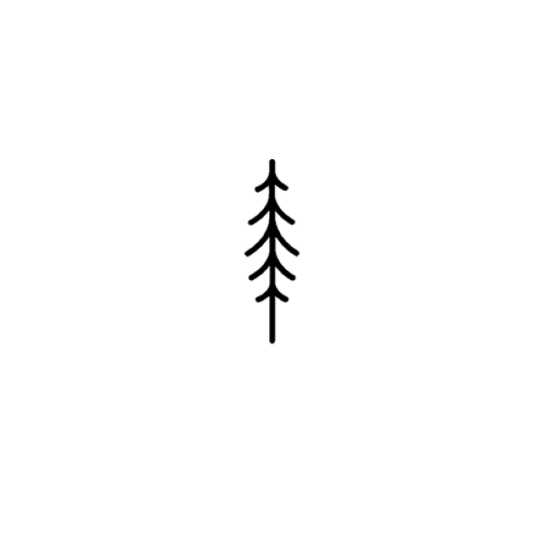 Ponderosa by Carsten Daub is a Minimal temporary tattoo from inkbox - 1