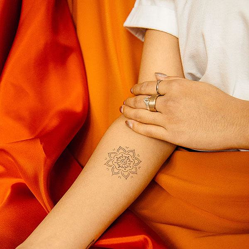 Protea by Girl Rising is a Geometric temporary tattoo from inkbox - 0
